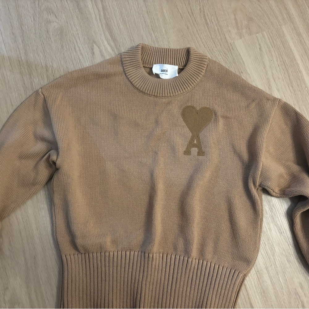 Ami beige knit sweater